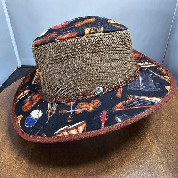 Cabana Breathable Wide Brim Sun Hat | American Hat Makers | Walnut NWT | RARE LE - Picture 4 of 13